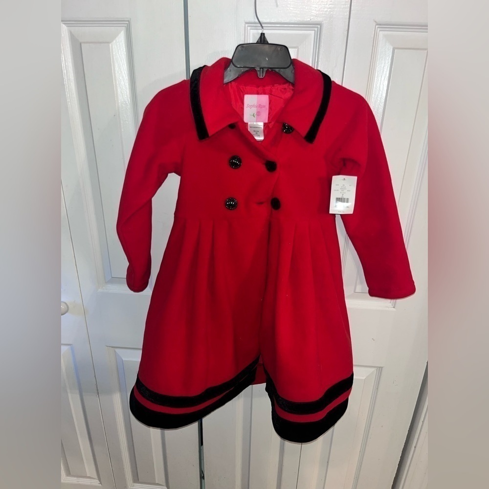 NWT SOFIE 🌹 ROSE Long Double Breasted Jacket - Picture 8 of 13
